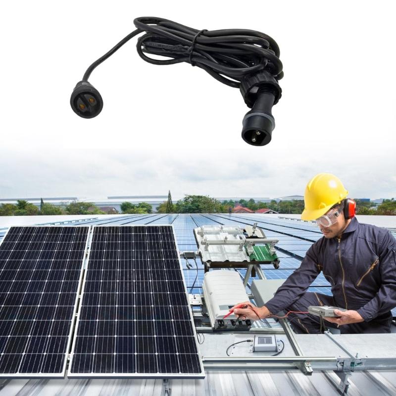 Waterproof Solar Panel Connectors Extension Cable Double Seal Design Suitable for Outdoor Lighting in Rainy Environments