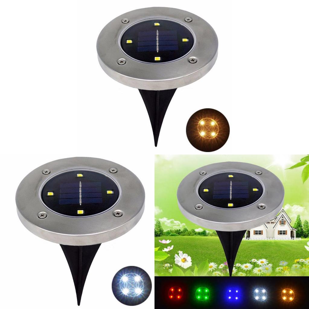 Elegant Led Solar Powered Underground Buried Light Lamp For Garden And Road Decoration
