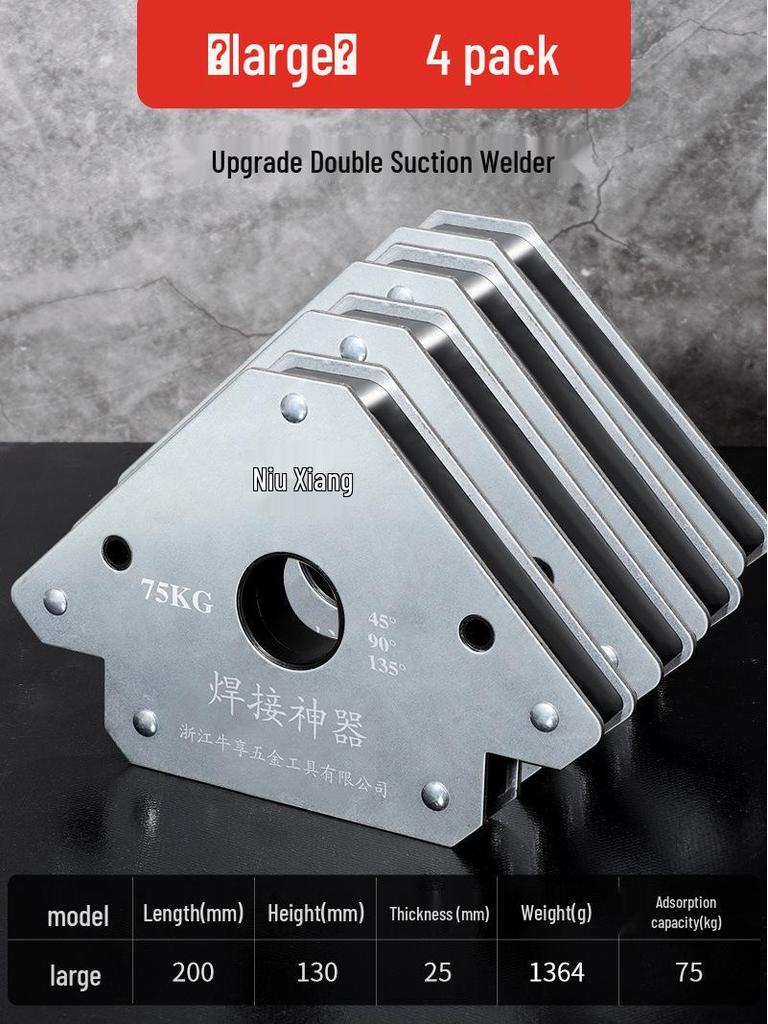 Multi-Angle Magnetic Welding Fixator: 90° Right Angle Triangle Positioning Tool