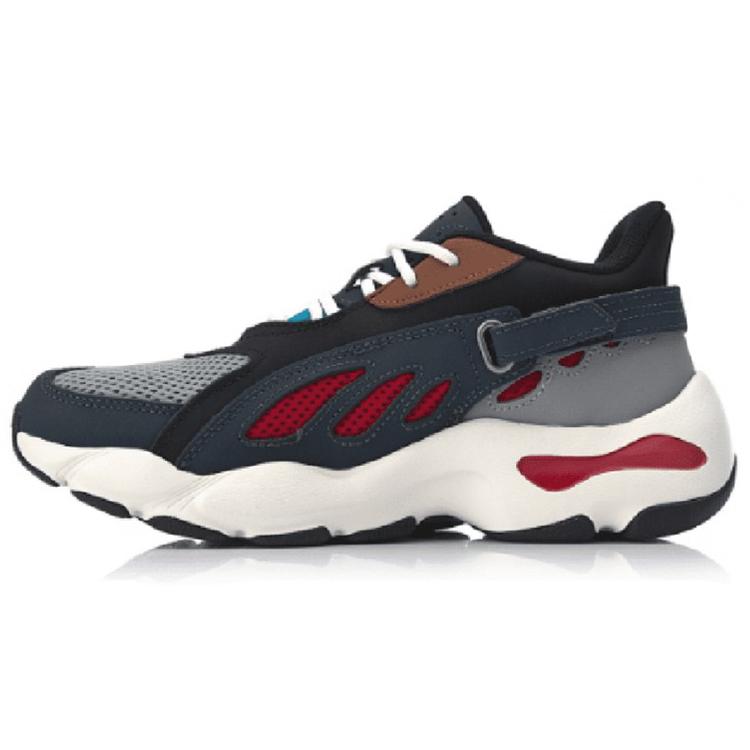Li Ning Butterfly Slip Resistant, Abrasion Resistant, Breathable Low top Chunky Sneakers Women's Ebony Black AGCN276-4