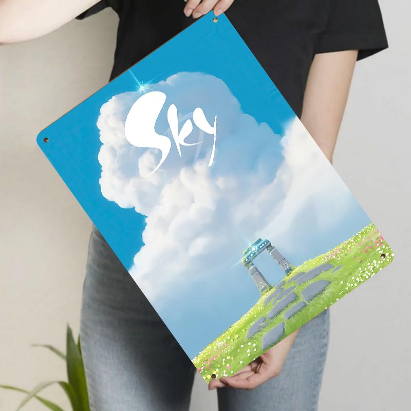 

Sky Cloudscape Custom Metal Wall Art Modern Minimalist Home Decor Painting Decoration 7.9x11.8In(20x30cm)
