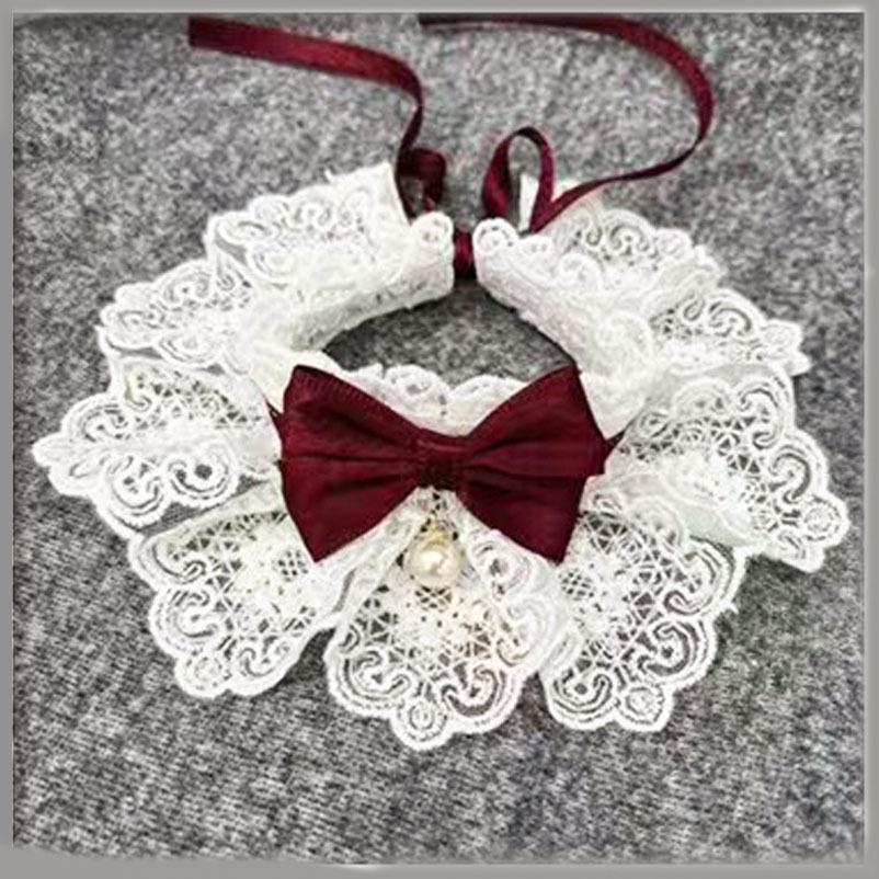 New Cross-Border Pet Bib: Dog Drool Scarf for Small & Medium Breeds, Decorative Cat Accessories