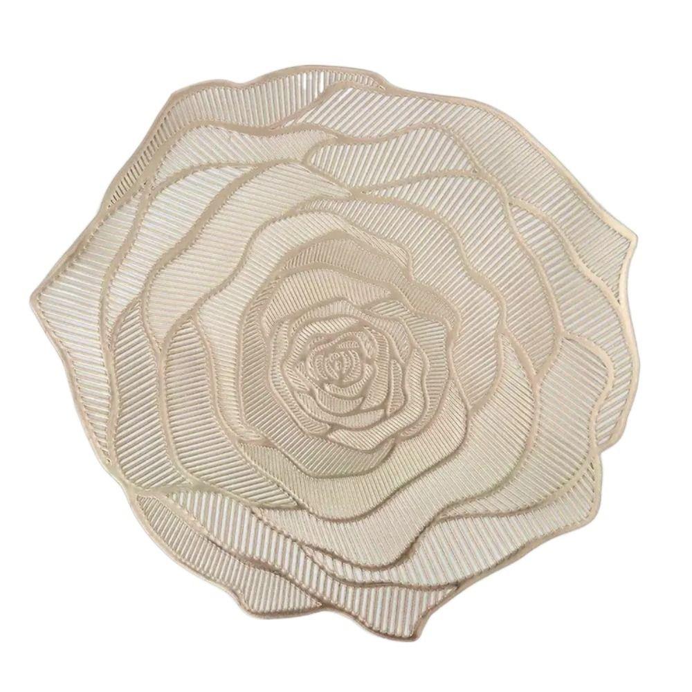 

Anti-Slip Heat Insulation Mat Washable Coaster Home Decoration Tableware Pads Tabletop Protection золотий