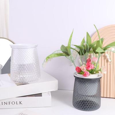 Transparent Self Watering Plant Pot Double-layer Lazy Potted Flower Pot  Fish Tank Tabletop
