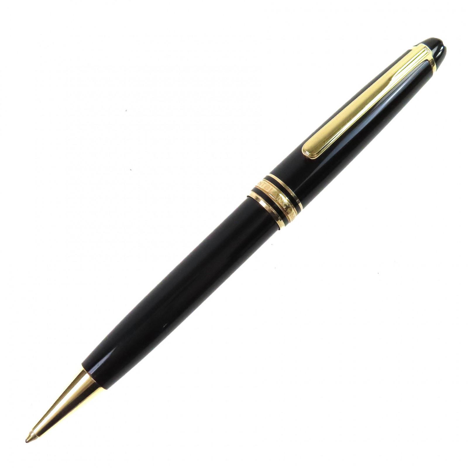 

Чудова кулькова ручка MONTBLANC Meisterstck Classic White Star Поворотний механізм Чорний із золотом Вживана