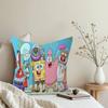 Cartoon Sponge And Bobs S-SquarePants Pillow Cushion Cover Pillowcase Living Room Sofa Home Decor Customized