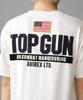 Avirex TOP GUN PATCH PRINT & T-SHIRT, Men's XL, 030, White, 783-3934013