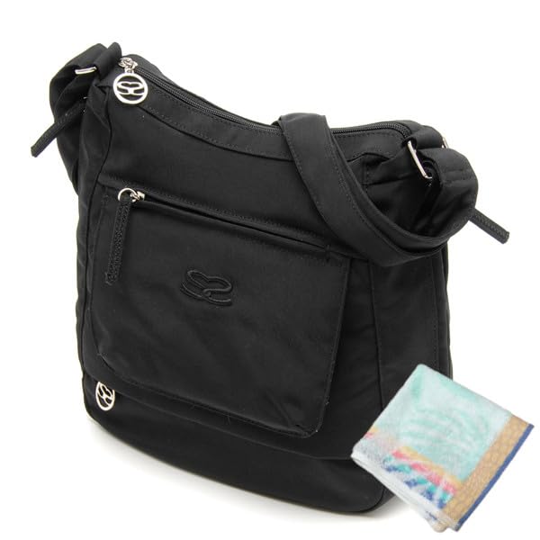 

Shoulder bag for women SM080501 Black Hand towel [Savoy] + чорний