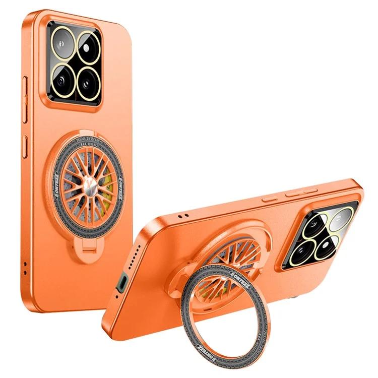 

Защитный чехол для телефона Xiaomi 14 с вращающейся подставкой и гироскопом, чехол для ПК с пленкой для объектива