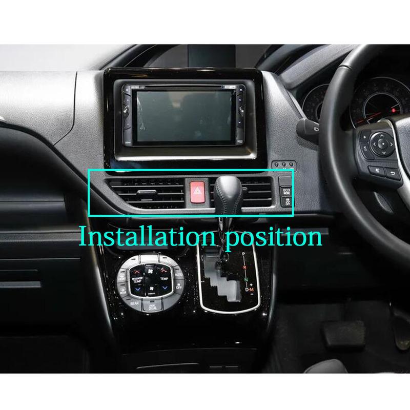 For Toyota Noah Voxy 80 Series 2015 2016 2017 2018    Car Sticker Console Panel Decoration Cover Outlet Vent Trim