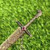 8.6inch Game Dragon Katana Anime Cosplay Metal Damascus Sword Ninja Knife Real Size Japanese Katana Original Samurai Sabre Toy