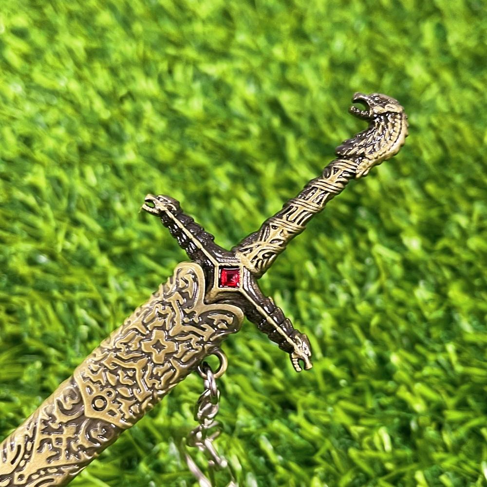 8.6inch Game Dragon Katana Anime Cosplay Metal Damascus Sword Ninja Knife Real Size Japanese Katana Original Samurai Sabre Toy