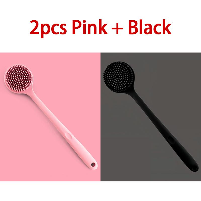 Silicone Shower Brush Body Exfoliating Dry Brushing Bathroom Back Bath Brush for Shower Brush for The Back