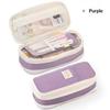 Canvas Pencil Case Large Capacity Multiple Colors Perfect For Students School Office Daily Use