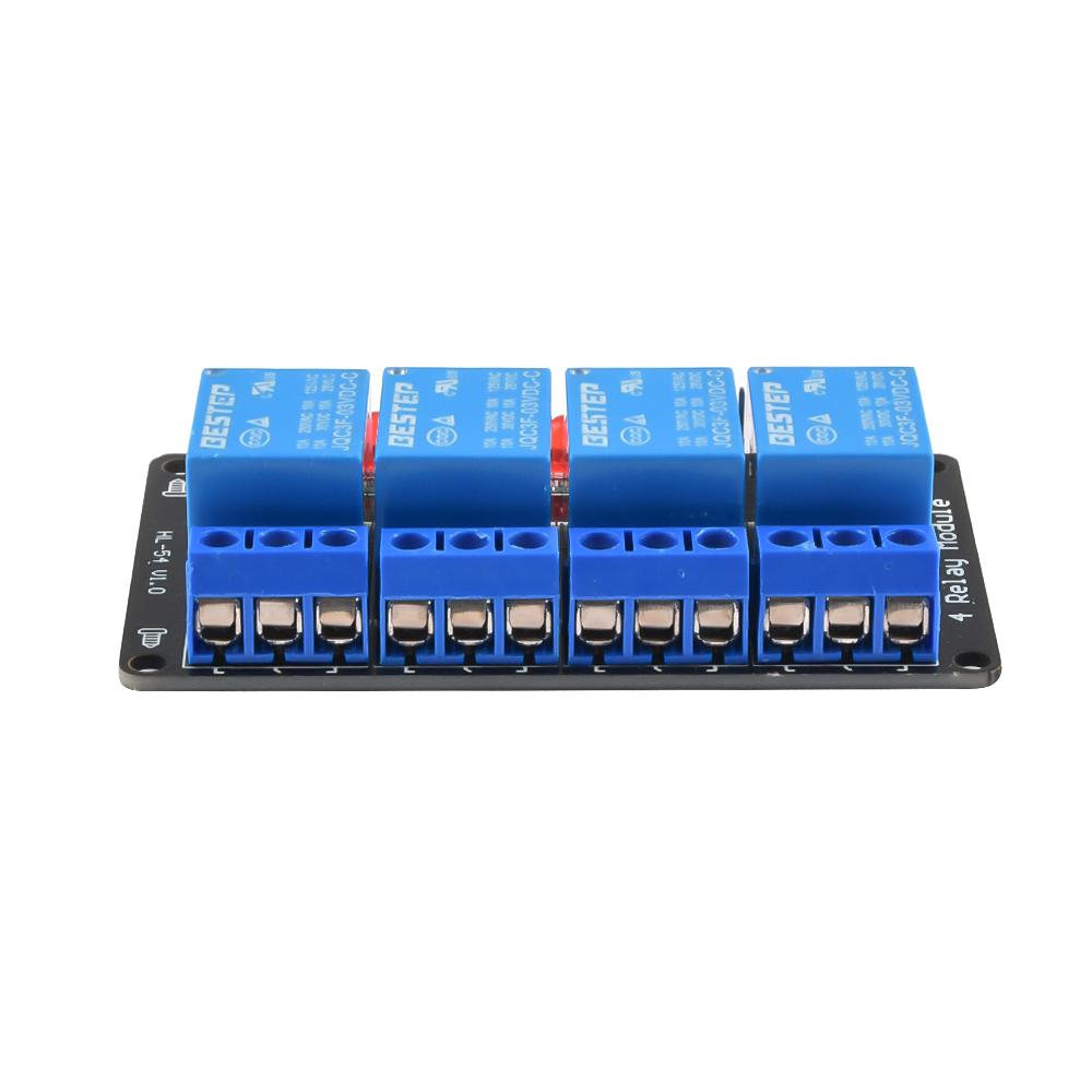3V 3.3V 4 Channel Relay Module Low Level Trigger with Lamp Relay Output 4 way Relay Module for Arduino Power Supply Relays 5