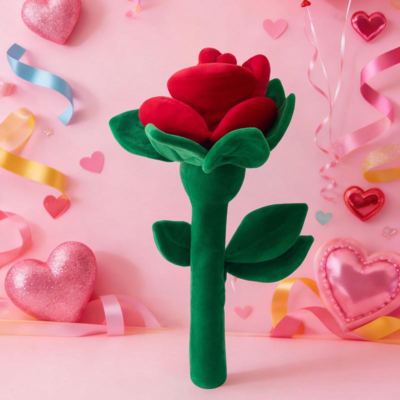 38Cm Large Rose Flower Plush Toys Multi Colored Roses Plushie Doll A Large Bouquet Flowers Pillow For Birthday Party Decor Gift