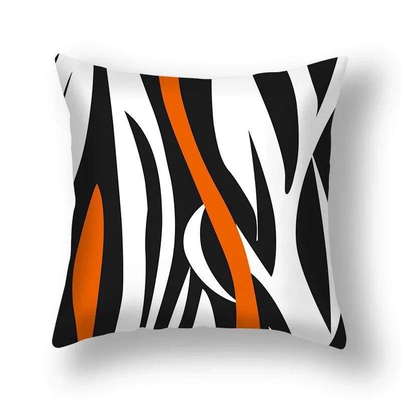 45X45Cm Red Series Geometric Pillowcase Abstract Pachwork Square Cushion Cover Sofa Car Waist Throw Pillowslip Home Decor