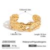 Hollow Flower Open Cuff Bracelets Irregular Stainless Steel Bracelets Geometric Bangles  Jewelry