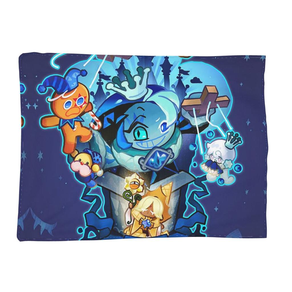 Shadow Milk Cookie Run Kingdom Blankets Soft Warm Flannel Throw Blanket Cover for Bed Living room Picnic Travel Home Couch