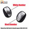 For Renault Laguna III MK3 2007-2014 Manual Head Gear Cover Gaitor Boot Shift Lever Stick PU Leather Gear Shift Knob