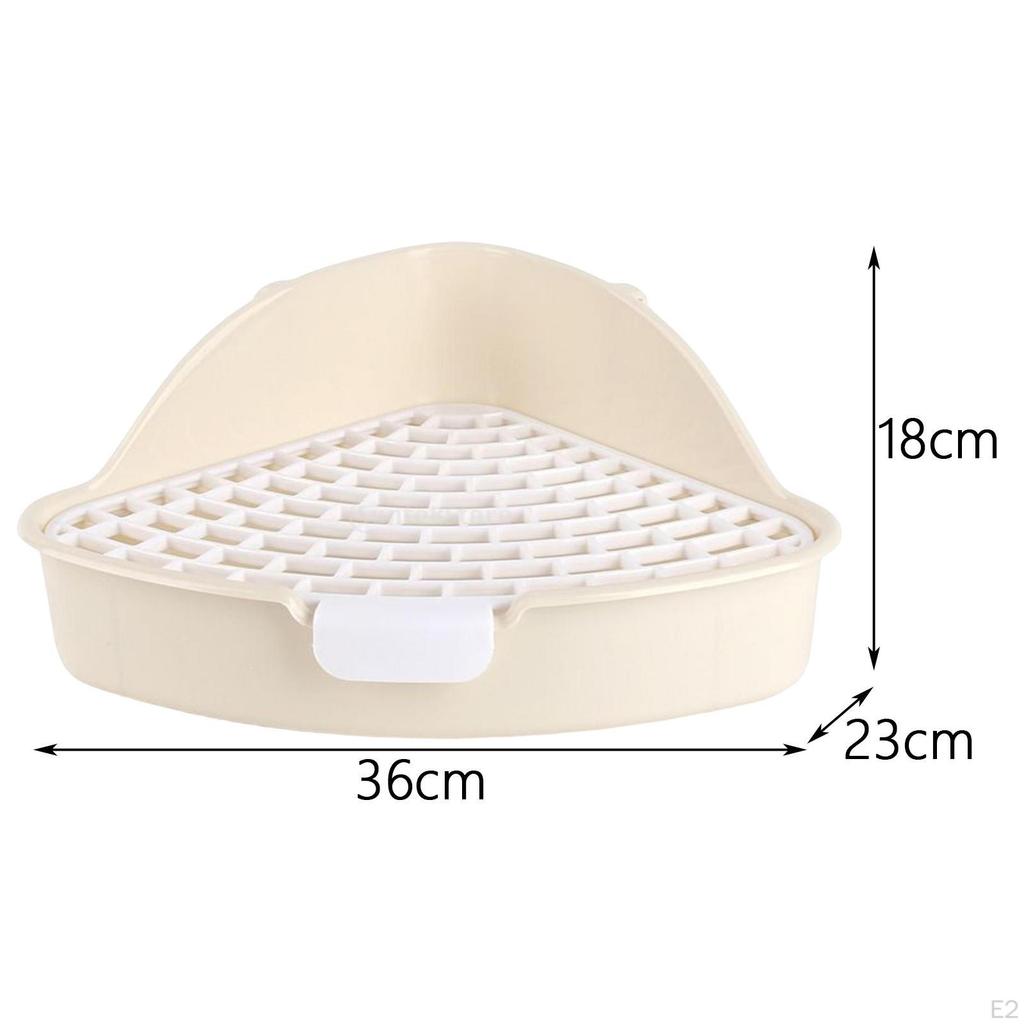 Potty Trainer Bedding Box Indoor with Snap Fastener Easy To Cleaning Pet Toilet for Guinea Pig