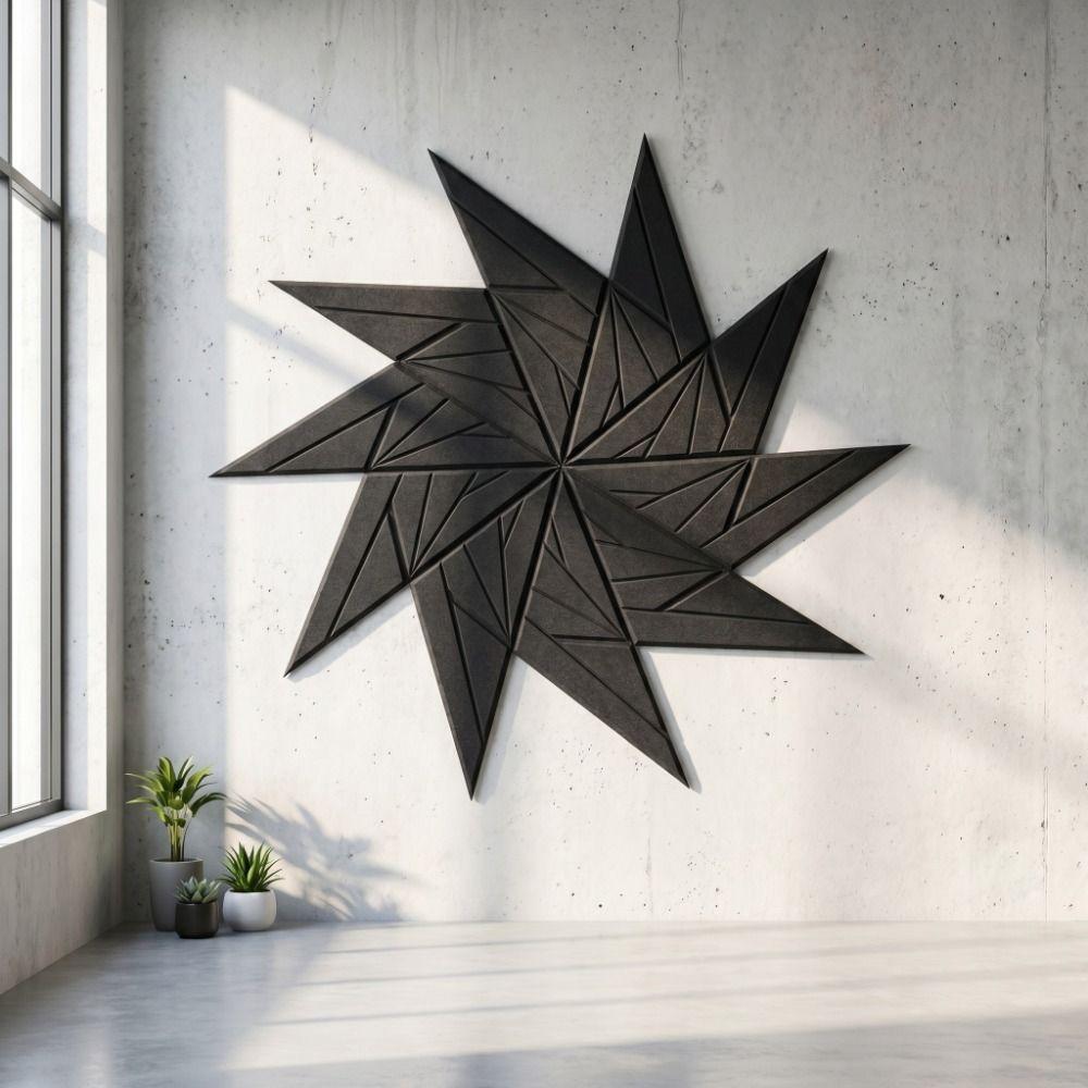 Quadratische Akustikplatten Selbstklebende Filzplatten Schalldämmplatten Innendekoration