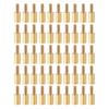 YOKIVE 100pcs M2.5 Standoff Screws Brass Hex PCB Standoff Height Consistency for Motherboard Gold Tone 7mm+6mm