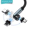 KUULAA Магнітний USB-кабель 3A Швидка зарядка Type C Lighting Cable Magnet Charger Micro USB Cable for iPhone xiaomi poco samsung cord