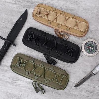 Askeri Fan Taktik MOLLE Aksesuar Çantası Bıçak Seti Açık Taktik Ekipman Mini Alet hayatta kalma bıçağı Çantası