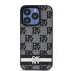 Dkny Dkhcp15Lpcptssk Iphone 15 Pro6.1 Czarny/Black Hardcase Leather Checkered Mono Pattern & Printed Stripes