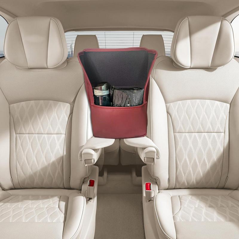 Reusable Car Pocket Between Seats Car Pocket Organizer Auto Net Pocket Organizer For Avoiding Pets Running Into The Front Seats