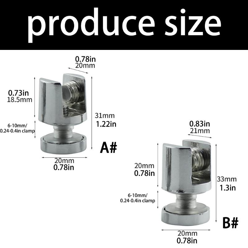 Glass Support Fitting Round Base Mount Hardware Simple Installation for Cabinets Shelves Display Racks and Corner Installation Work