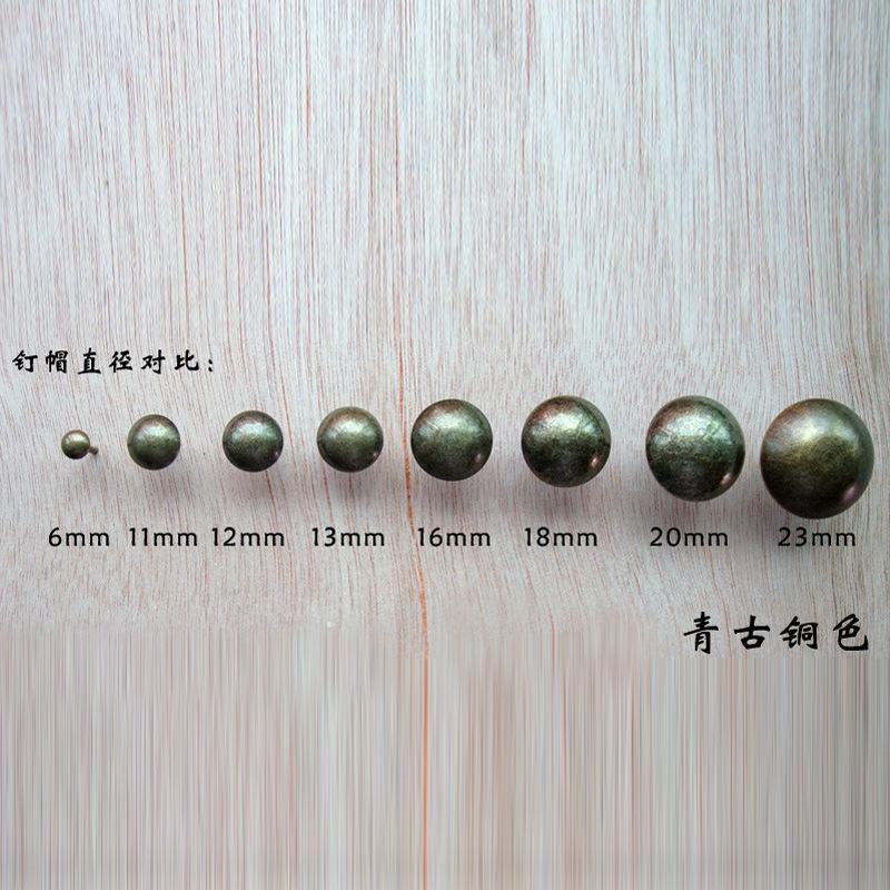 Antique-style Round Head Sofa Decoration Nails, Retro Pushpins, Thickened and Smooth Foam Nails, Furniture Hardware.