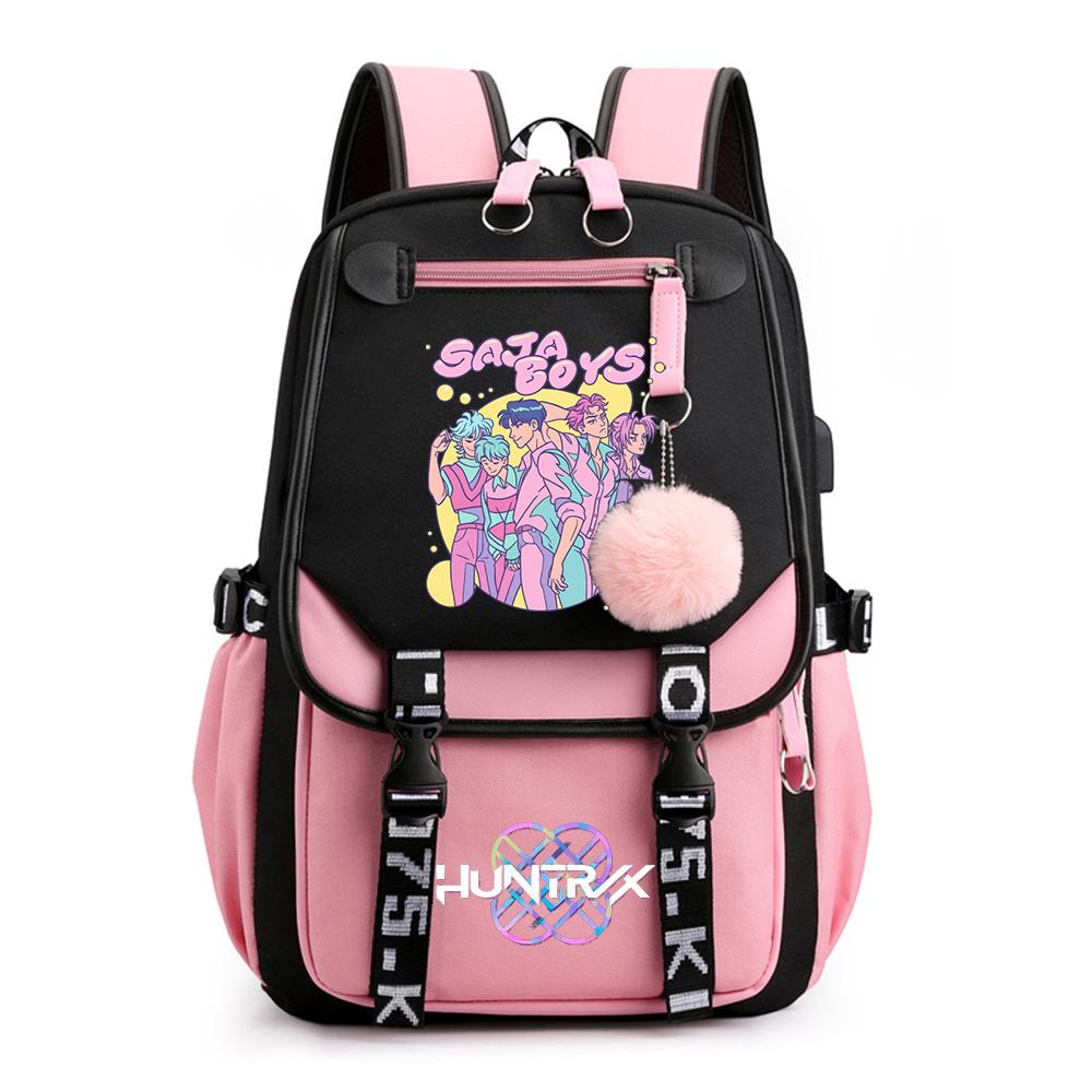 Anime Cartoon K-Pop Printed Backpack Schoolbag for Teenager Student Girl Boy Bookbag Large Capacity Waterproof Travel Bag Kid Gift Rucksak
