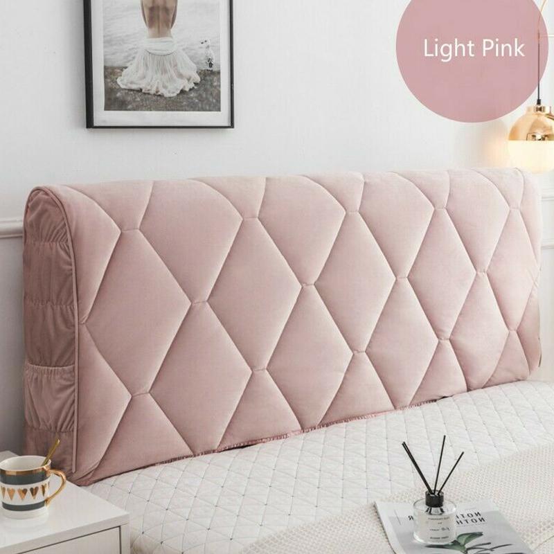 European Style Luxury Thicken Bed Headboard Cover Soft Bed Head Back Decor Protector Slipcover Elastic All-inclusive