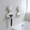 Wall Mounted Suction Cup Hooks Shower Razor Holders Removable Waterproof  Storage Hook Bathroom Kitchen Towels Hanging Rack