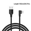 Nylon Braided USB C Cable 1M Length 90 Degree Elbow USB To Type-C Adapter for iPhone/Samsung/Tesla/Huawei/Xiaomi/MacBook