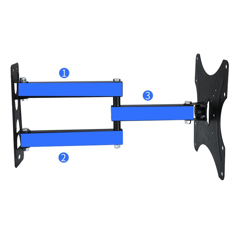 Multifunctional TV Wall Mount: LCD Monitor Retractable Swivel Bracket 117B-2