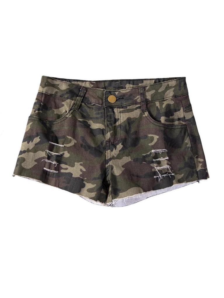 New Sexy Summer Women's High-Waisted Ripped Denim Shorts - European American Hot Pants