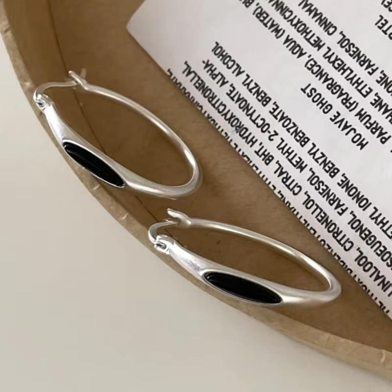 PANJBJ 925 Silver Bow Knot Earring for Women Texture Tassels Sweet Romantic Korean Jewelry Gift