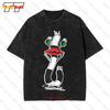 Real Monsters Oblina Pin Up Vintage Oversized T-Shirt YK2Z