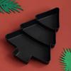 Creative Christmas Tree Shaped Tray Candy Snack Nuts and Dried Fruits Plastic Tray Bar Table Accessorie Dessert Plates Tableware