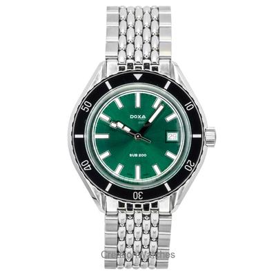 SUB 200 Sea Emerald Stainless Steel Green Dial Automatic Diver's 799.10.131.10 200M Men's Watch With Extra Strap