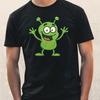 Unisexs Funny Alien Cartoon Theme Cotton TShirt Size Xs To 5xl