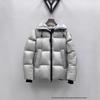 High-End Unisex Red Goose Down Hooded Jacket - Cold-Resistant, Thickened Puffer Coat, Trendy Black Label.