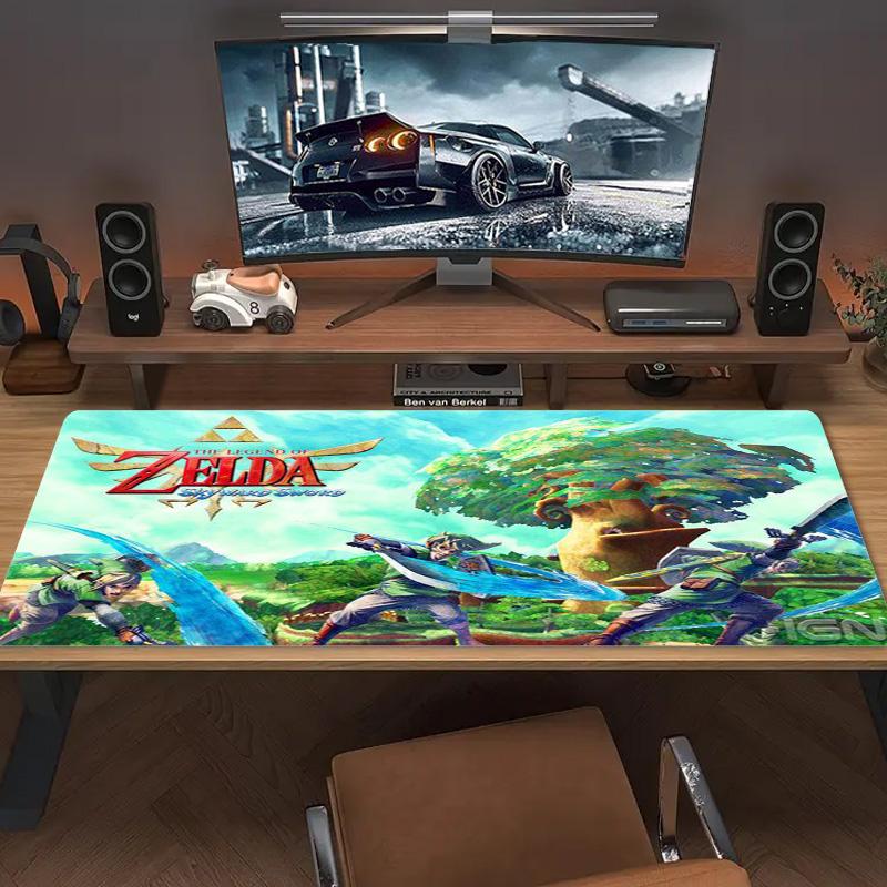 Game Legend of Zelda Color Mouse Pad Large Gaming Table Cushion Non-slip Laptop Tablet Big Mousepad XXL Mat Mini PC Playmat With Lock edge