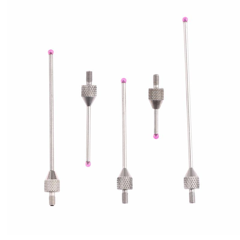 2Mm Ruby Tungsten Steel Head Od 10Mm 20Mm Measure Length M2.5 Thread Micrometer Height Lever Dial Test Gauge Tip Indicator Probe