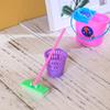 9Pcs/Set Pretend Play Broom Vacuum Cleaner Cleaning Kit Toy Dollh-ouse Accessory