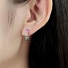 Orstarry S925 Silver Earring FOREVER Love Heart Earrings for Women Birthday Valentine's Day Gift Silver Jewelry