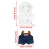 niannyyhouse Plush Toy Clothes Denim Overalls & Hoodie Set, for 15-17cm Dolls, Dress-up Clothes (Gray)